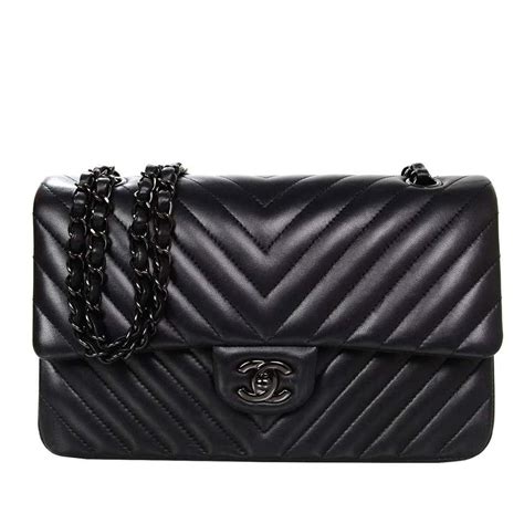 chanel black on black chevron|Chanel Black On Black Chevron .